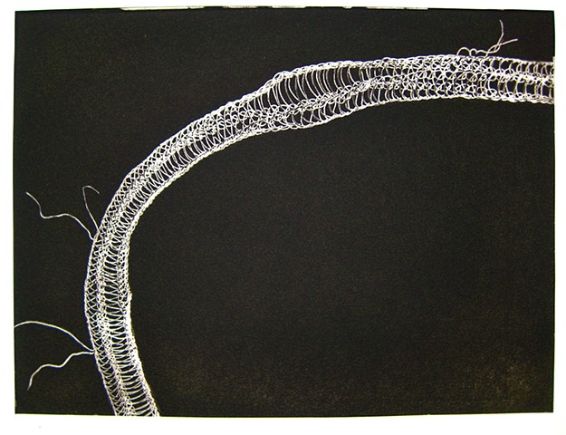 Etching, female artist, Belfast, Maine