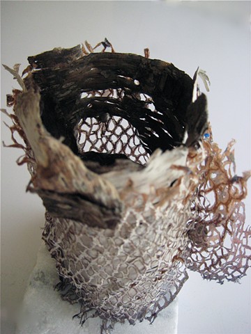 birch, aluminum print, found material, woman artist, belfast maine