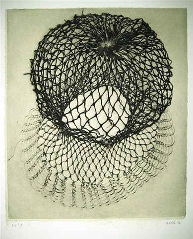 Etching, female artist, Belfast, Maine
