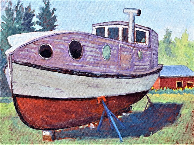 Boat in Knife River