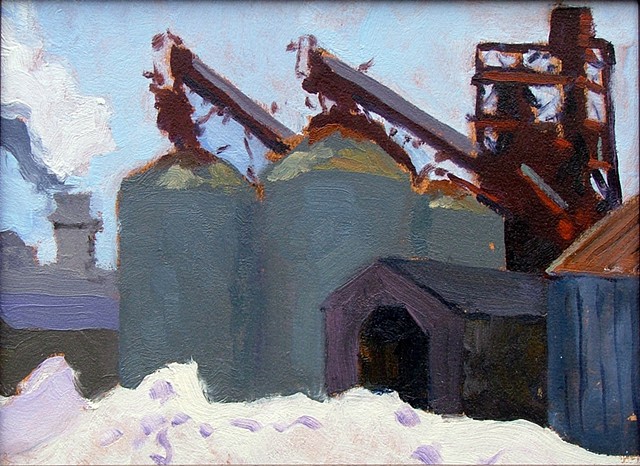 Factory in Winter