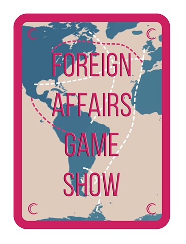 Foreign Affairs Game Show Playing Card (country sample)