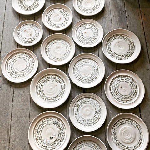 plates with my poems
