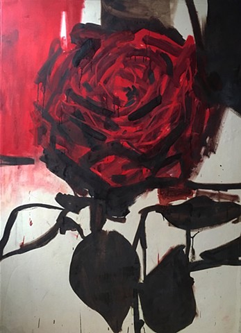 Rose
5'X4' oil' on canvas 