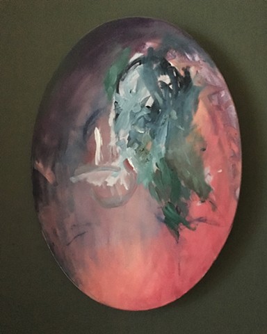 Untitled 
24X18" oil on canvas (oval)