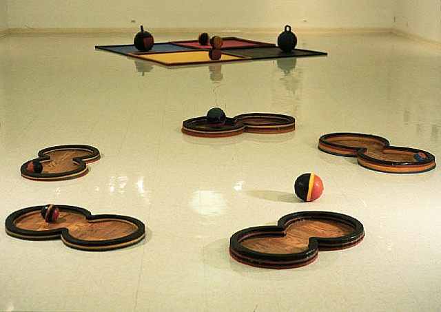 Running Bases and Four Square, 2001, Montserrat College of Art