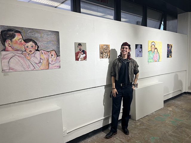 Artist Alongside Work