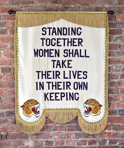 Based off a vintage Suffragette Banner