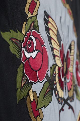 banner tattoo embroidery