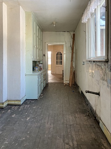 2nd floor. South facing view through kitchen.