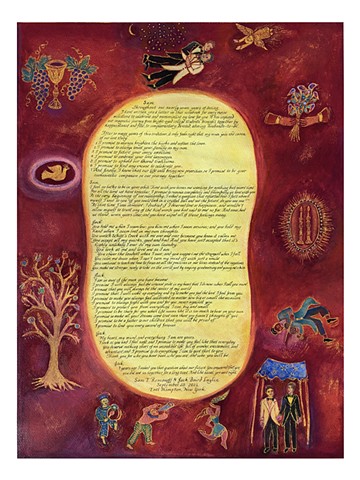 Schitt's Creek Red Chagall Custom Ketubah