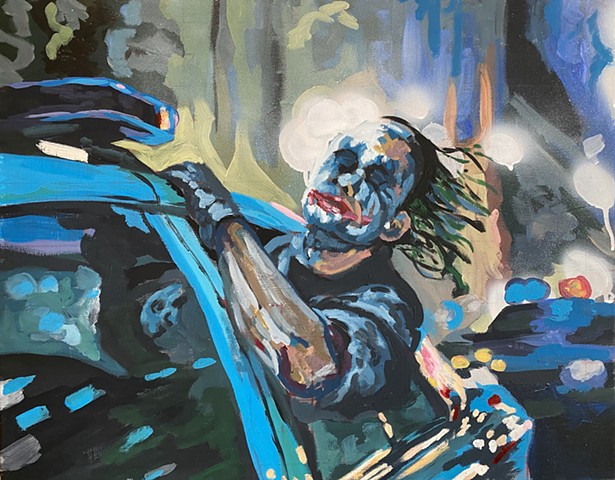 Joker, taking a ride.