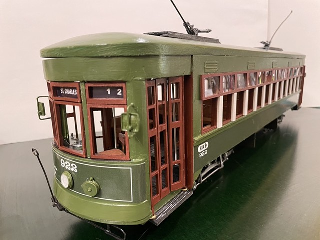 Model Train for an ESPN set in New Orleans