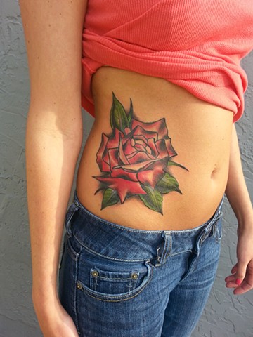 ROSE ON STOMACH