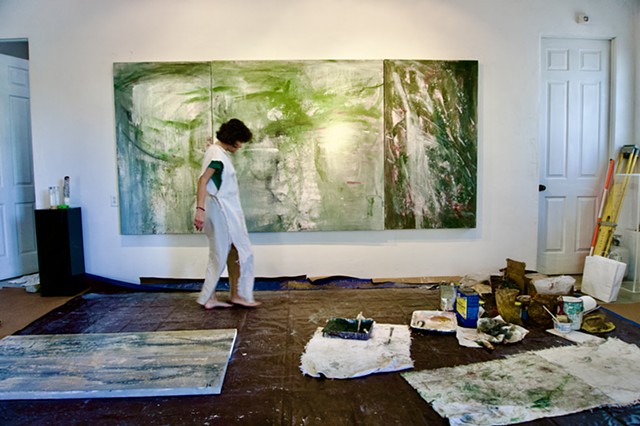 Ruth Gonzales Studio at work