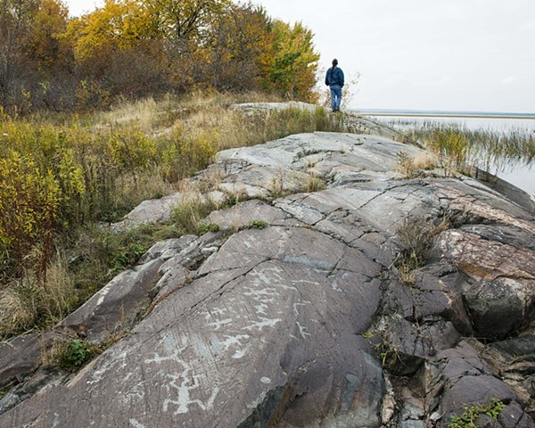 Petroglyphs and Donald Chosa, Spirit Island