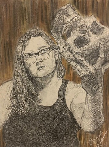 Hand and Skull and Face