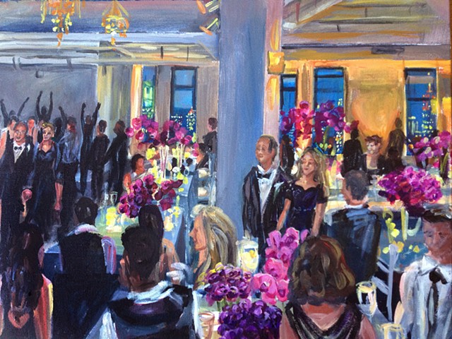 Wedding Reception at the Tribeca Rooftop, NYC (detail)