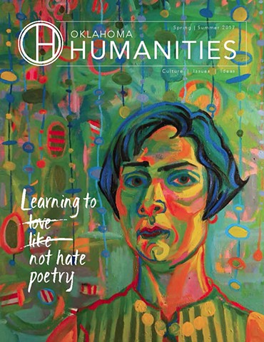 Diane Levesque's work is featured on the cover of Oklahoma Humanities Magazine
