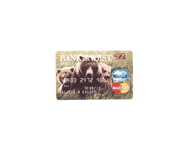 Ready Made Object #9 : Bank of the West Credit Card, 