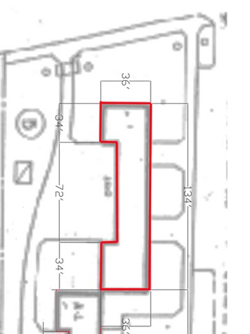 Pruitt-Igoe Blueprint Red Outline