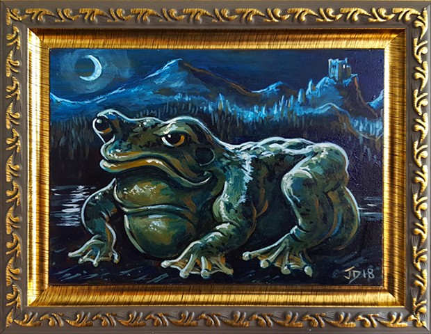 Painting of a Frog