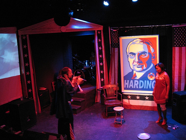 President Harding is a Rock Star Production Photo, Landless Theater