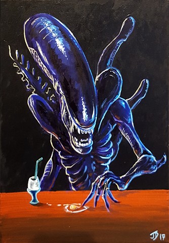 Painting of an Alien