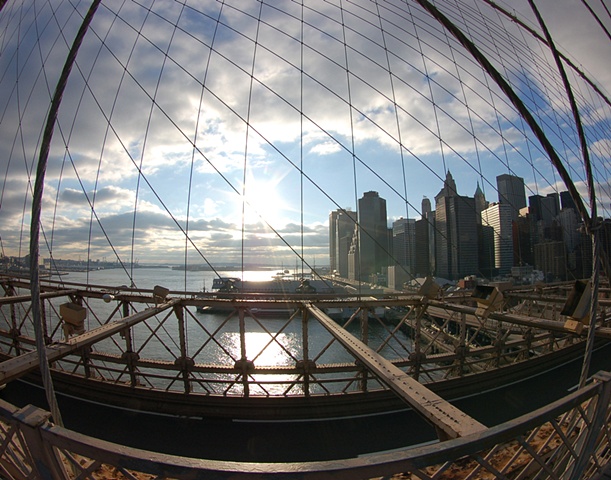 Fisheye View from the Brooklyn Bridge2