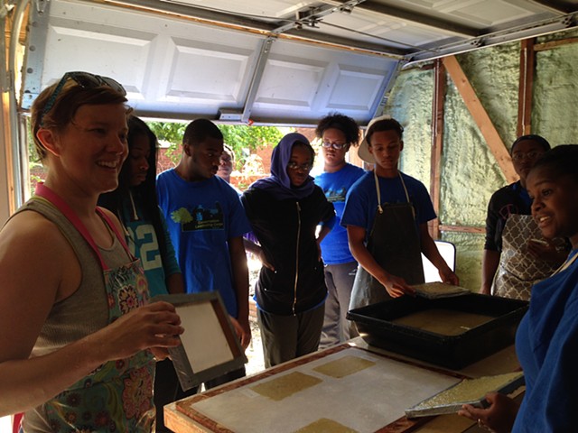 Paper-making with SCA Youth