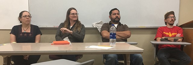 Participating in a panel discussion about Identity in Art at Sierra College, Rocklin, CA. 2018