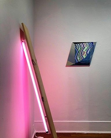 CT Contemporary, a group show at Silvermine Galleries, New Canaan, CT. Presented by Melanie Carr Gallery. Also shown is a work by Sarah Rohlfing.