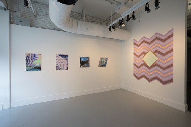 Solo Exhibition, Present Phase, Artspace, New Haven. Photo by Jessica Smolinski 