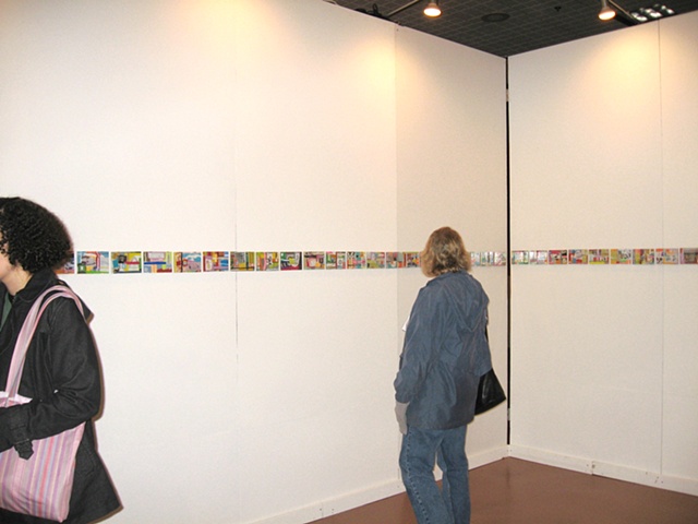 view of collage installation
