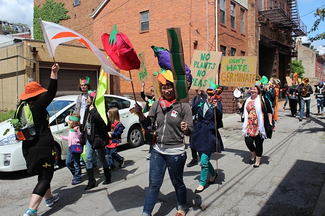 Germination Corps Plant Parade in Pittsburgh 