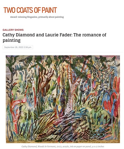 Cathy Diamond and Laurie Fader: The romance of painting 