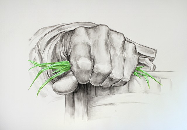hand of abraham Left by michael paulus watercolor