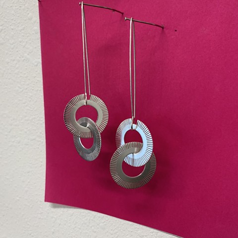 Double fringe earrings
