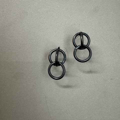 Sterling Protection/Connection stud earrings 