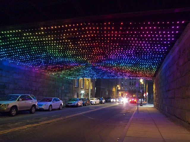 Starry Night Boston - a fully programmable LED installation
