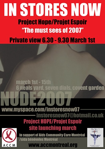 Flyer for Nude- front