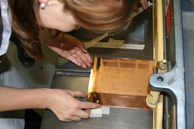 Asa cutting copper plate for her registration jig