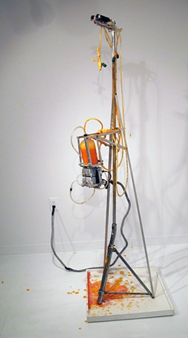 Mark Porter, kinetic sculpture, stalagmite