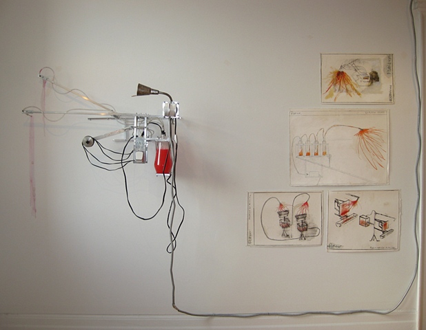 Mark Porter/kinetic sculptures/preliminary drawings 