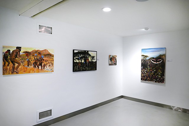Installation views of Ouroboros at Ed Paschke Art Center 