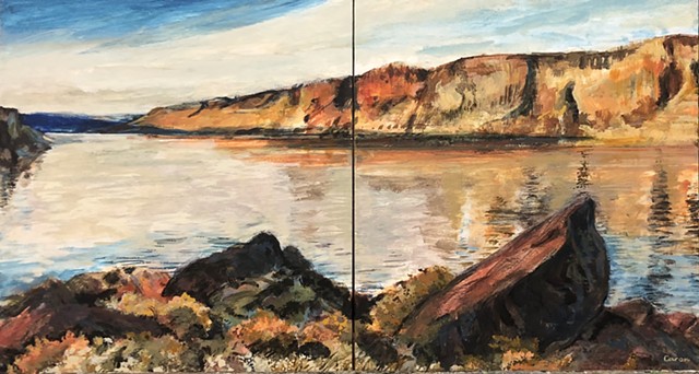 "Central Oregon" ( diptych )