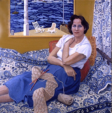 Mary Abrams in her Studio