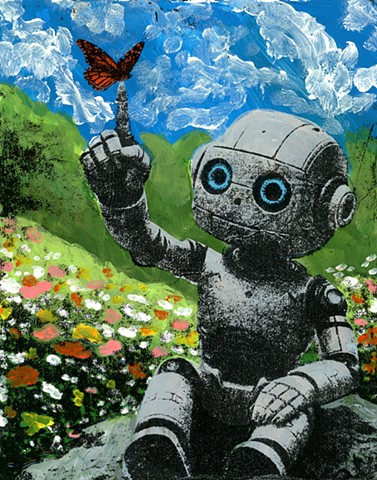 Robot and Butterfly