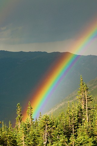 Rainbow Over The Rockies