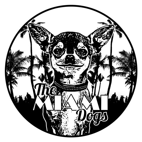 The Miami Dogs B/W Logo